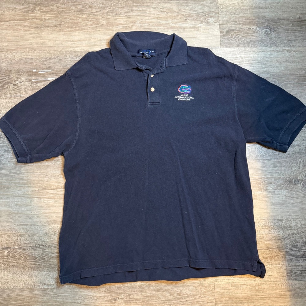 Velocity Florida Gators 2006 National Football Champions Polo Shirt Navy XL
